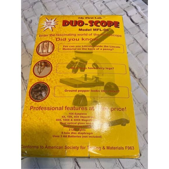 My First Lab Duo-Scope Kids Microscope Model MFL-06 Science Learning Homeschool - Picture 7 of 16